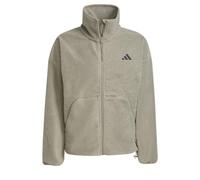 adidas Men's City Tech High Pile Fleecejacke mit durchgehendem Reißverschluss Silver Pebble XS