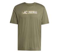 adidas Men's Climacool CAMO LINEAR Graphic T-Shirt, Olive strata, S Tall