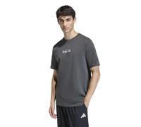 adidas Men's Coffee Cafe Donut Box Graphic T-Shirt, Grey six, L
