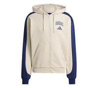 adidas Men's Collegiate Fleece Full-Zip, Wonder Alumina/Dark Blue, M