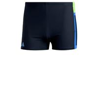 Adidas Men's Colorblock 3-Stripes Swim Boxers Badehose, Legend Ink/Green Spark/Blue Burst/Legend Ink, 32
