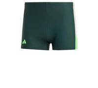 adidas Men's Colorblock Swim Boxers Badehose, Legend Ivy/Linen Green/Green Spark, 32