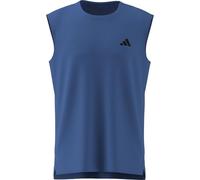adidas Men's D4T Power Essentials Workout Graphic Sleeveless Tee, ray Blue, L