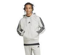 adidas Herren Essential Three Stripes Fleece Hoodie, medium Grey Heather/Black, XXL