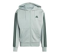 Adidas Essentials 3 Stripes French Terry Reißverschlusspullover L Wonder Sage / Collegiate Green