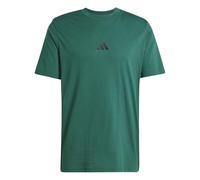 adidas Herren Essential Three Stripes Single Jersey Tee, Collegiate Green/Black, M