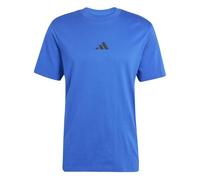 adidas Men's Essential Three Stripes Single Jersey Tee, Team royal Blue/Black, XL