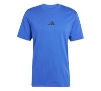 adidas Men's Essential Three Stripes Single Jersey Tee, Team royal Blue/Black, XXL
