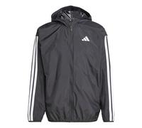 adidas Men's ESSENTIAL THREE STRIPES WINDBREAKER, Black/White, M