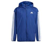 adidas Men's Essential Three Stripes Windbreaker, Dark Blue/White, XS