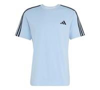 adidas Essentials 3-Streifen Single Jersey Left Chest Branded T-Shirt Herren KY4121 - clear sky/black XS