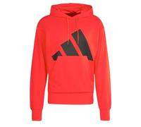 adidas Herren Essentials Big Logo French Terry Hoodie, Pure Ruby/Black, XS