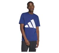 adidas Men's Essentials Big Logo Single Jersey Tee, Dark Blue/White, XL