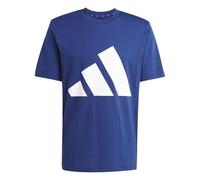 adidas Essentials Big Logo T-Shirt dunkelblau/weiß - XS