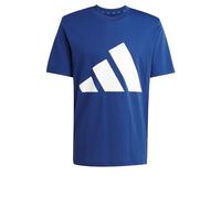 adidas Men's Essentials Big Logo Single Jersey Tee, Dark Blue/White, XXL