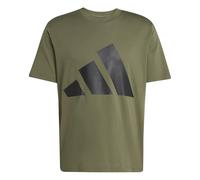 adidas Essentials Big Logo T-Shirt khaki/schwarz - L