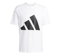 Adidas Men's Essentials Big Logo Single Jersey Tee, White/Black, XS