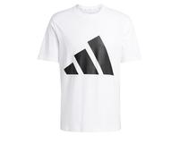 Adidas Men's Essentials Big Logo Single Jersey Tee, White/Black, XXL