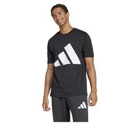 adidas Men's Essentials Big Logo T-Shirt Black/White 2XS