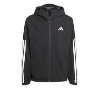 adidas Men's Essentials CLIMAPROOF 3 Stripes Hooded Jackets, black, XL