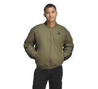adidas Men's Essentials CLIMAWARM 3 Stripes Insulated bomber Jackets, olive strata, XXS