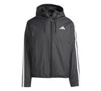 adidas Men's Essentials CLIMAWARM 3 Stripes Insulated Hooded Jackets, black, 4XL