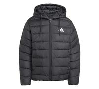 adidas Men's Essentials CLIMAWARM 3 Stripes Synthetic Down Hooded Jackets, black, 4XL