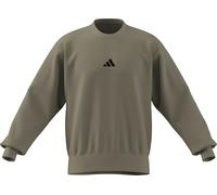 Sweatshirt ADIDAS SPORTSWEAR "ESSENTIALS FEELCOZY", Herren, Gr. S, wonder cargo, schwarz, Obermaterial: 70% Baumwolle, 30% Polyester, normal, Rundhals, angesetztes Bündchen, Sweatshirts Sweatshirt (66