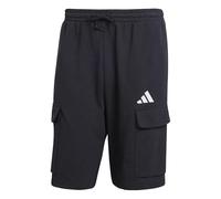 Adidas Men's Essentials FEELCOZY French Terry Cargo Short, Black/White, L