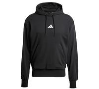 adidas Herren Essentials FEELCOZY French Terry Hoodie, Black/White, XS