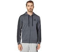 Adidas Men's Essentials Fleece 3-Stripes Full-Zip Hoodie