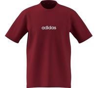adidas Essentials Linear Single Jersey T-Shirt Herren KC0881 - active maroon/white L