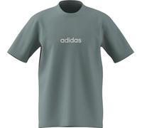 adidas Herren T-Shirt Essentials Linear KC0882 – 100% Baumwolle, Rundhals – wonder sage/white XXL