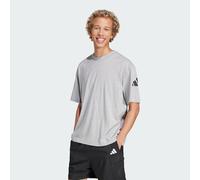 Adidas T-Shirt Essentials Loose Fit 3‑Bar Logo Kurzarm Grau/Schwarz XL