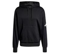 Adidas Men's Essentials LOSE FIT Three BAR Terry Hoodie, Black/White, L
