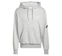Adidas Hoodie Essentials Loose-Fit 3-Streifen Logo JF3591 Herren Mittelgrau/Schwarz XL