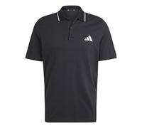 adidas Herren Essentials SMALL Logo Pique Polo Shirt, Black/White, S