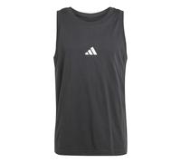 Adidas Men's Essentials SMALL Logo Single Jersey Tank TOP, Black/White, M
