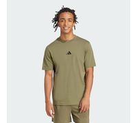 adidas Men's Essentials SMALL Logo Single Jersey Tee, Olive strata/Black, XXL