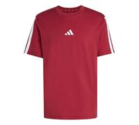 Adidas Herren T-Shirt Essentials 3-Streifen Single Jersey KR2699 – Active Maroon/White S