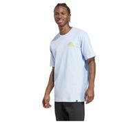 adidas Grafik-T-Shirt mit Grilled Cheese Sandwich-Motiv, Farbe Blau, Größe M