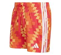 adidas Men's Football-Inspired Graphic Swim Shorts 5 INCH, Ice Tangerine/White, M