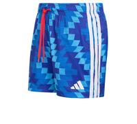 adidas Men's Football-Inspired Graphic Swim Shorts 5 INCH, semi Blue Burst/White, XS
