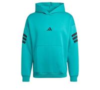Kapuzensweatshirt ADIDAS SPORTSWEAR "M FI 3S HD", Herren, Gr. S, pure teal, Obermaterial: 67% Polyester, 33% Baumwolle, sportlich, Sweatshirts (22942126-S) pure teal