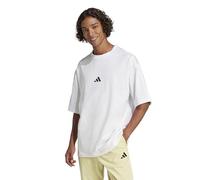 adidas Men's Future Icons SMALL Logo Tee, White, S Short