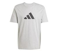 adidas Men's Future Icons Three BAR Tee, medium Grey Heather, L Tall