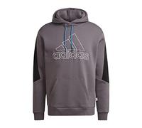Adidas Mens Hooded Sweat M Fi WTR Hoodie, Trace Grey, HK2163, XL