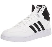 adidas Men's Hoops 3.0 Mid Basketball Shoe, Core Black/Core Black/White, 11.5