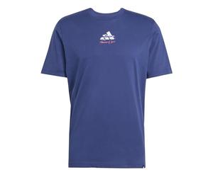 adidas Men's Memories of Sport Gallery Graphic T-Shirt, Dark Blue, L