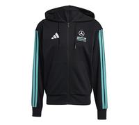 Kapuzensweatshirt ADIDAS PERFORMANCE "MER DNA FZ HD M", Herren, Gr. M, schwarz, semi mint rush, Obermaterial: 55% Baumwolle, 36% Polyester, 9% Viskose, angesetztes Bündchen, Sweatshirts (43759113-M) s